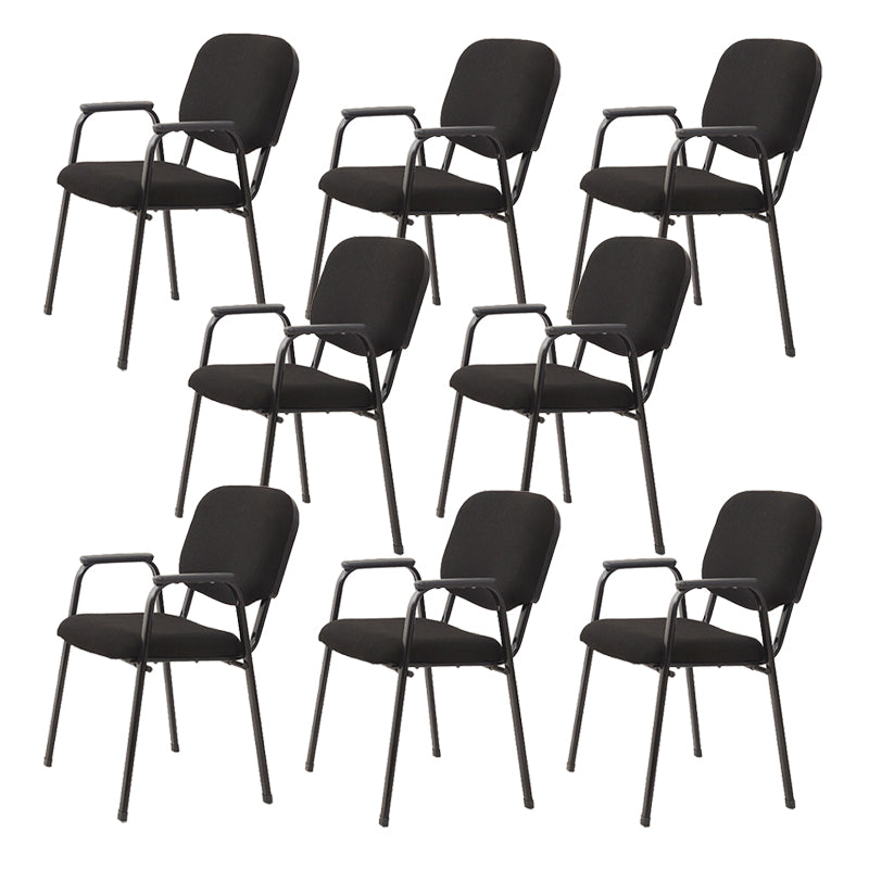 Contemporary Fabric Ergonomic Office Chair Mid-Back Conference Chair 8 Piece Set Clearhalo 'furn' 'furn_office_chair' 'Furniture' 'Office Chairs' 'Office Furniture' 'office_chair' 6019615