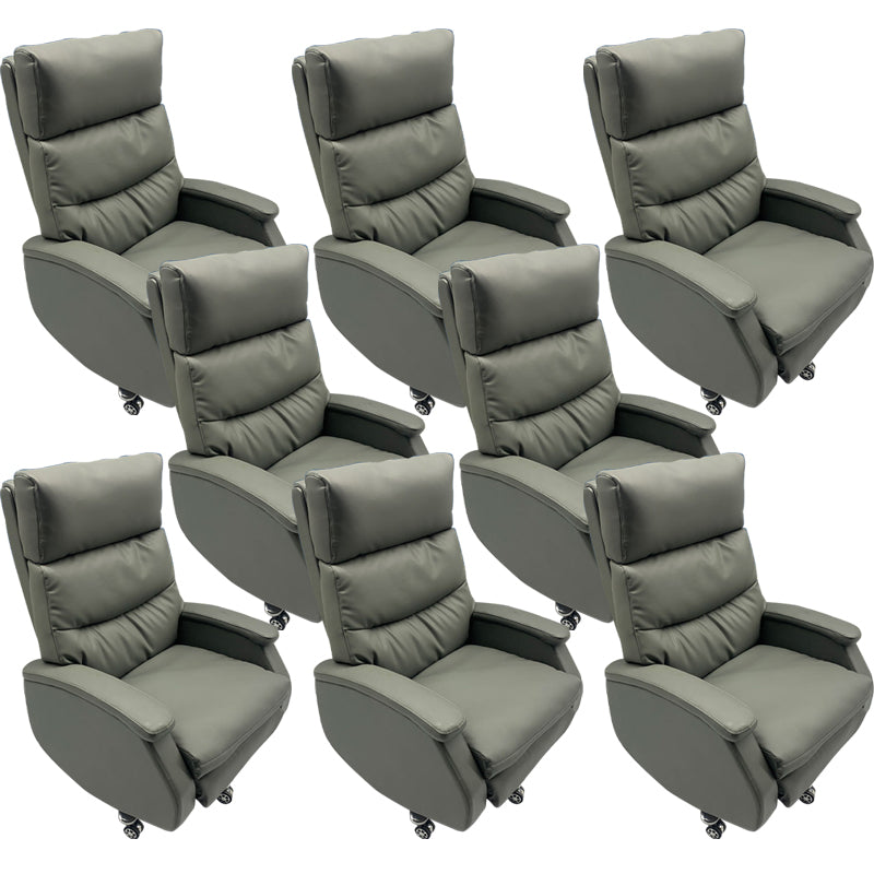 Silla de escritorio moderna silla de computadora de cuero silla con ruedas