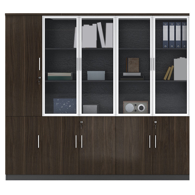 Gabinetti di file contemporanei Gabinet verticale in legno massiccio con ufficio chiave di blocco