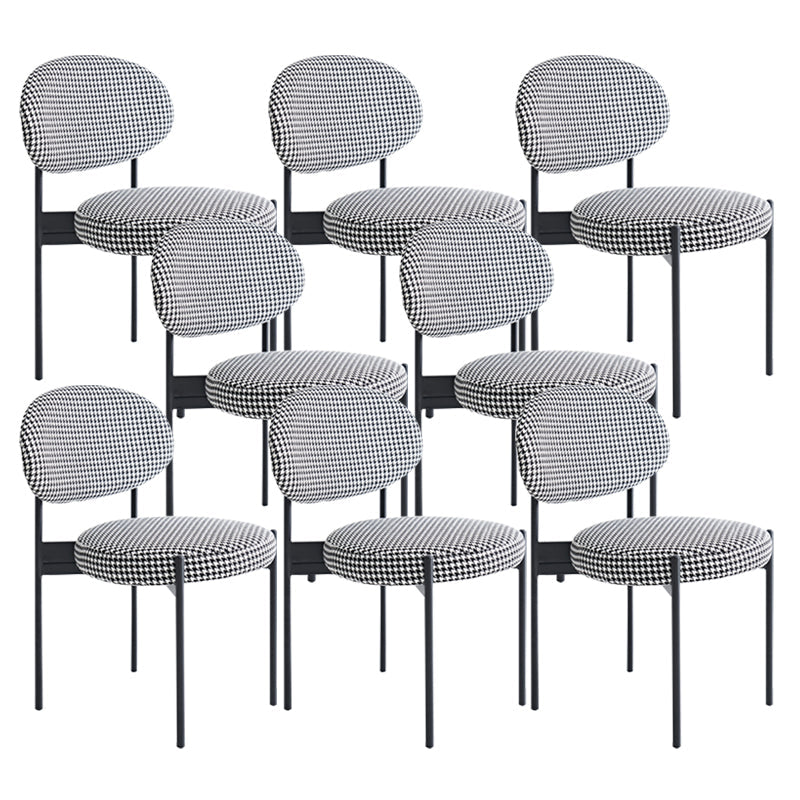 Industriële armloze eetkamerstoelen Open achterstoel