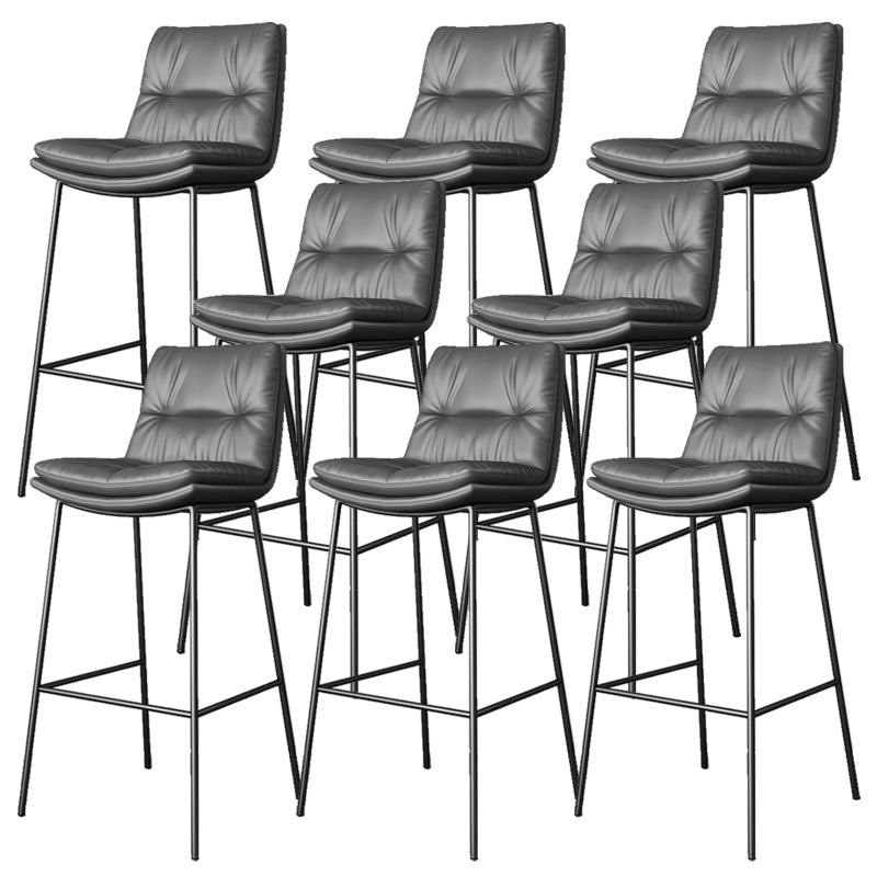Scandinave Metal Barstool Faux Countter Counter Taboure avec Fer 4 jambes
