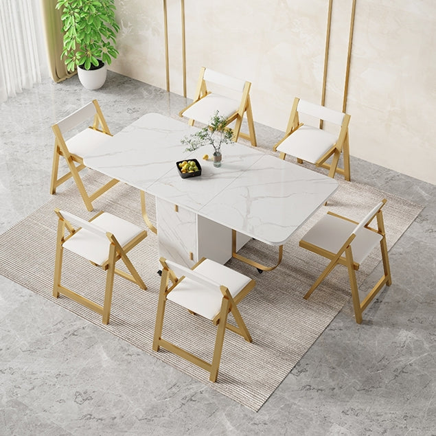 Moderne stijl opvouwbare tafel set 1/2/3/7 stukken eetgelegenheden voor thuis