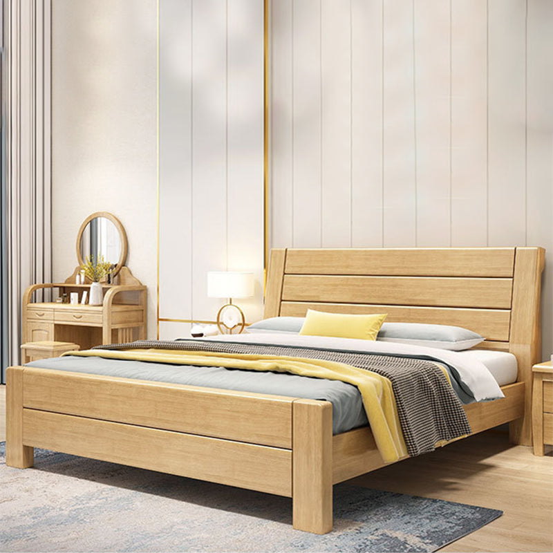 Traditional Metal Panel Rectangular with Headboard Standard Bed