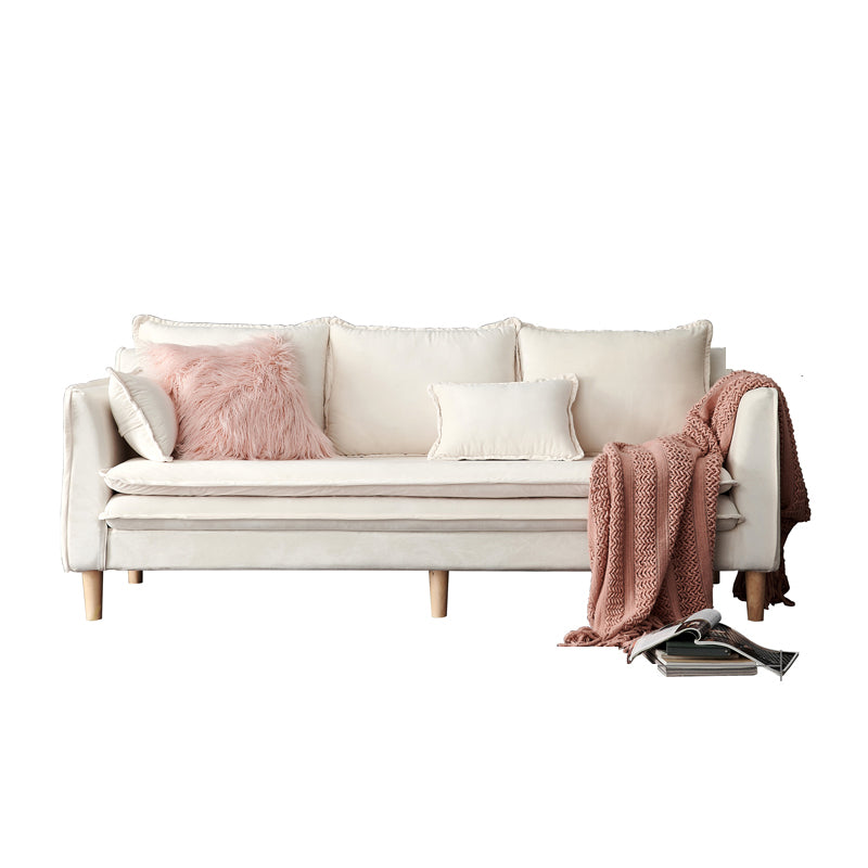 30,3 "H 3-Sitzer-Quadratarmsofa mit Kissen für Wohnzimmer