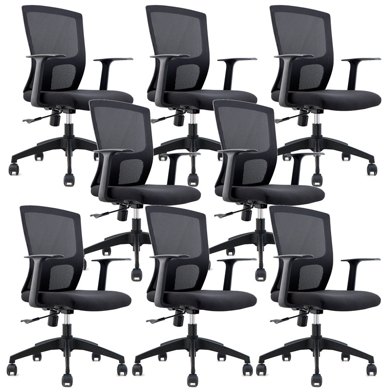 Sedia da ufficio a metà schiena Airgrid traspirante con sedia da scrivania bracciolo