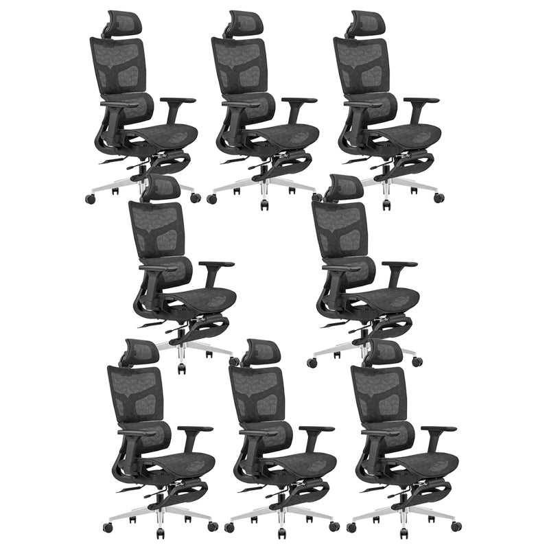 Silla de oficina ergonómica contemporánea mecanismo de inclinación alta silla de escritorio