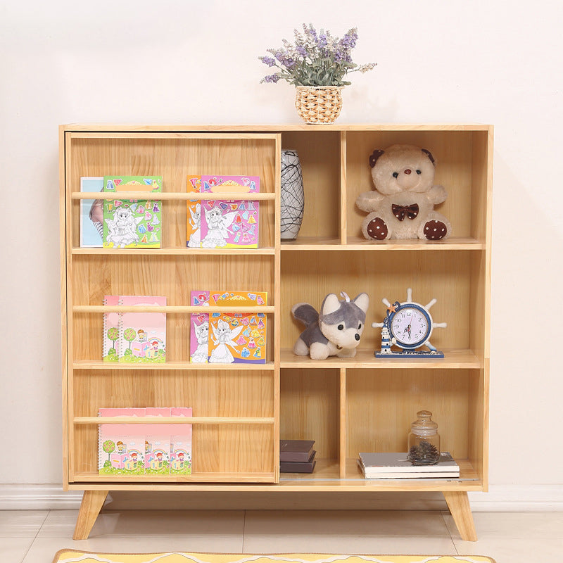 Wooden Standard Bookshelf Modern Bookshelf 47.3" H x 12.6" W