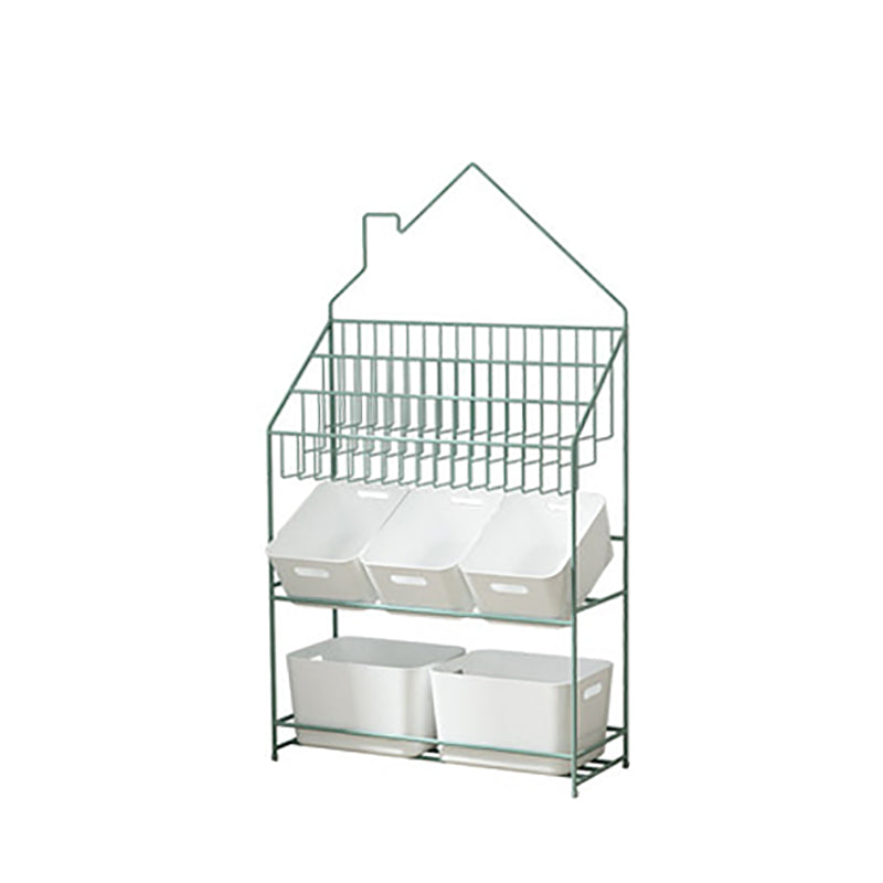 Moderne metalen boekenplank etagere open plank boekenkast in zwart/wit/blauw/groen/roze