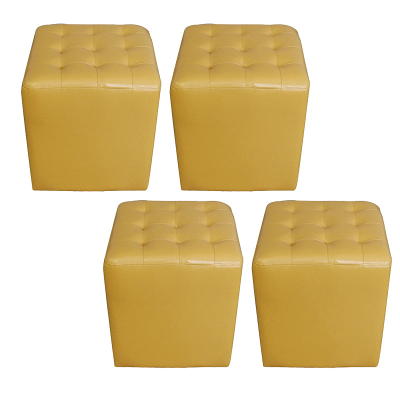 Ottoman moderne à eau naturelle en cuir authentique Pouf Pouf Pouf