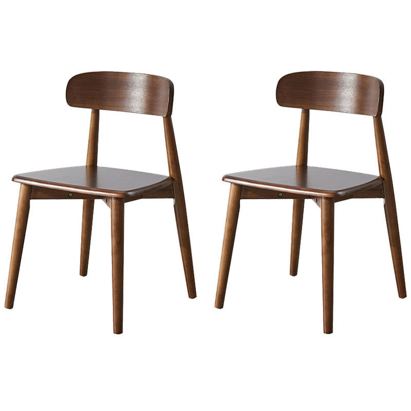 Patas de madera sin brazo sillas de comedor diseño minimalista silla lateral de comedor abierto