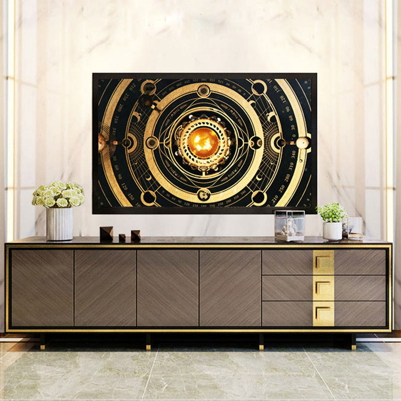 Glam Storage TV Media Stand con cassetti con console multimediale tv marrone