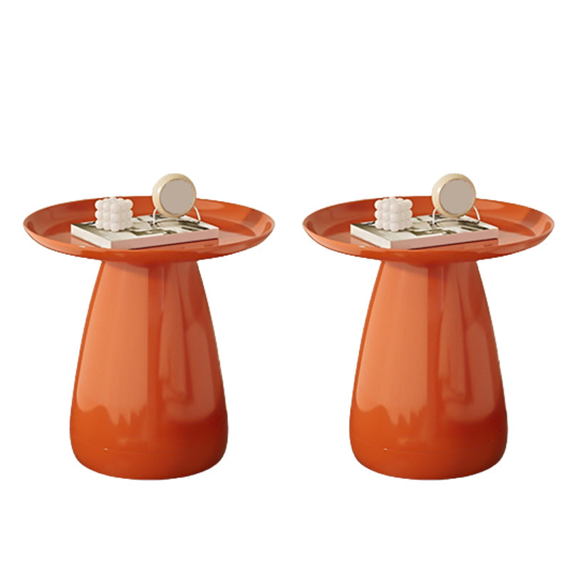 Moderna noche redonda de mesa de plástico acento de mesa para dormitorio