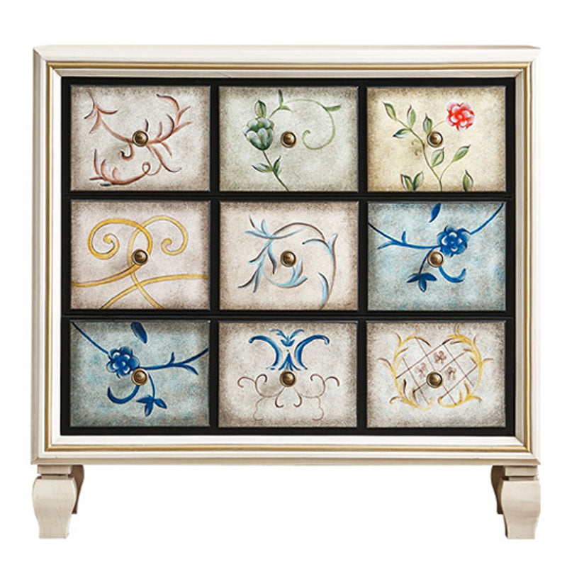 Casse di stoccaggio orizzontale tradizionale camera da letto in legno con cassetti