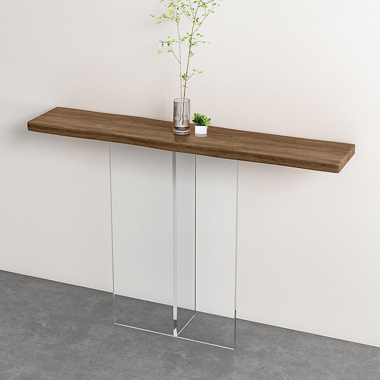 Console rettangolo contemporanea acrilica con console 11,8 ".