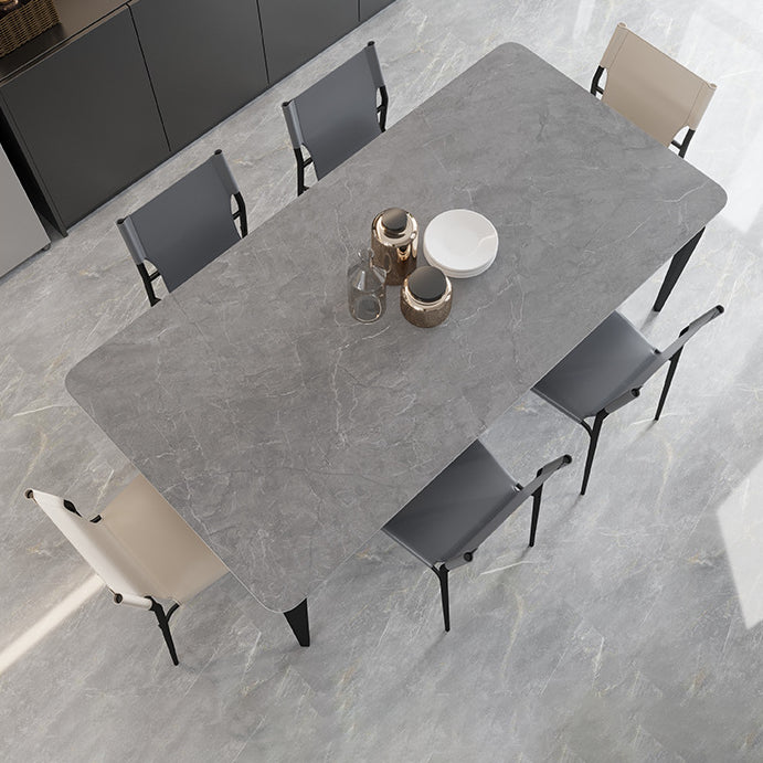 Moderno set da pranzo rettangolare 1/4/5/7 pezzi