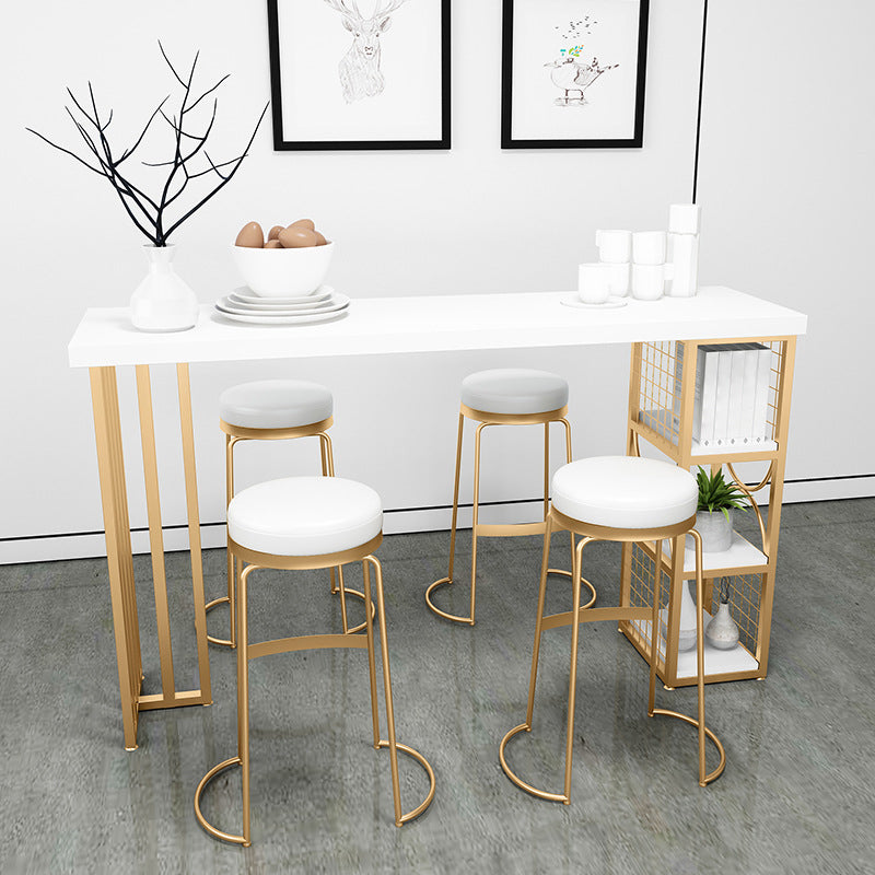 Tavolo da pub glam altezza in legno in legno tavolo da barra per interno