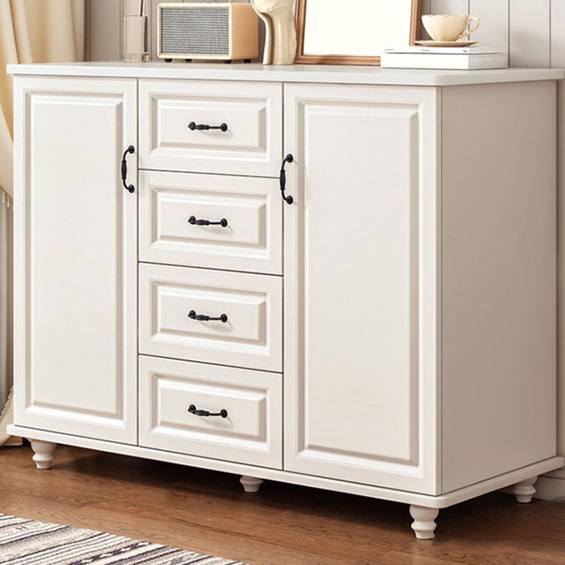 Mid-Century Modern Accent Cabinet Square Storage Cabinet with Drawer