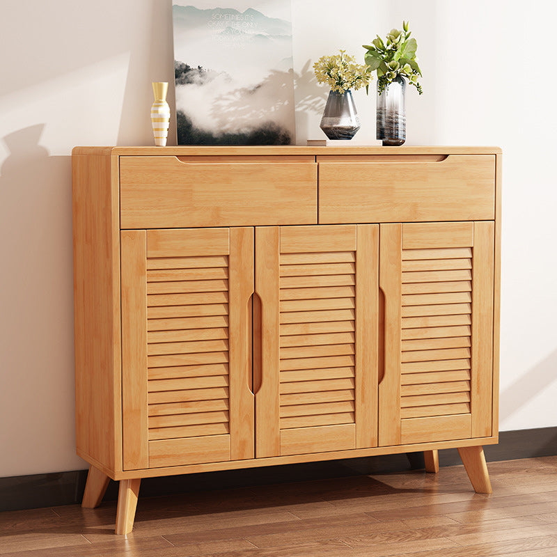 Armoire à accent moderne et contemporain armoire en bois massif avec étagères