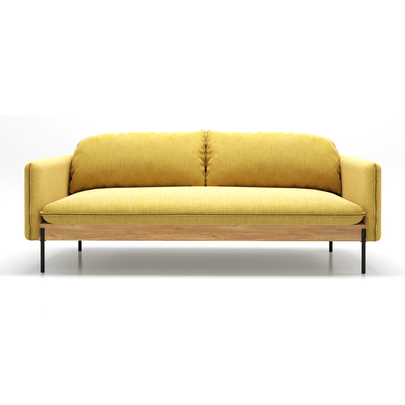 31,5 "H zeitgenössische Feste Farbwäsche quadratische Armarmsofa für Wohnzimmer