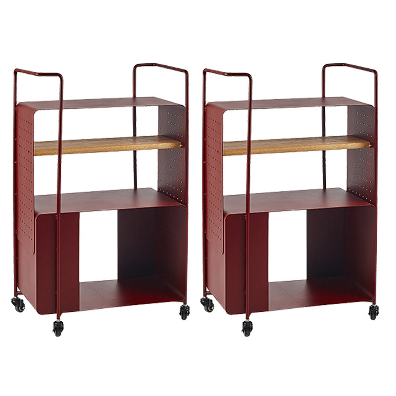 Mesa lateral rectangular de mediados de siglo 36.6 "mesa de esquina de metal de alto