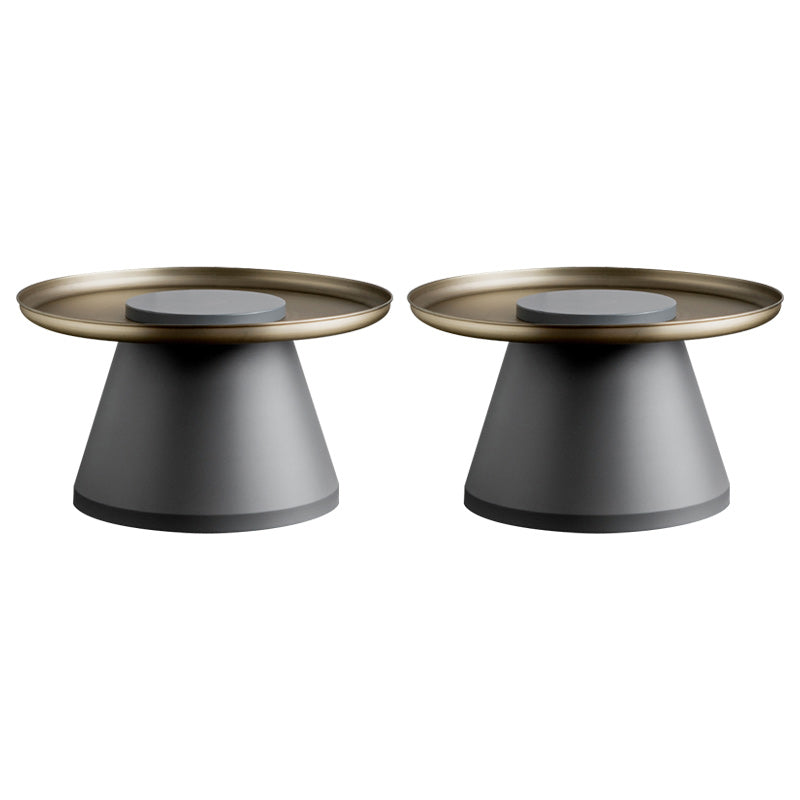 Mesa al final del pedestal de mediados de siglo Mesa lateral redonda para sala de estar