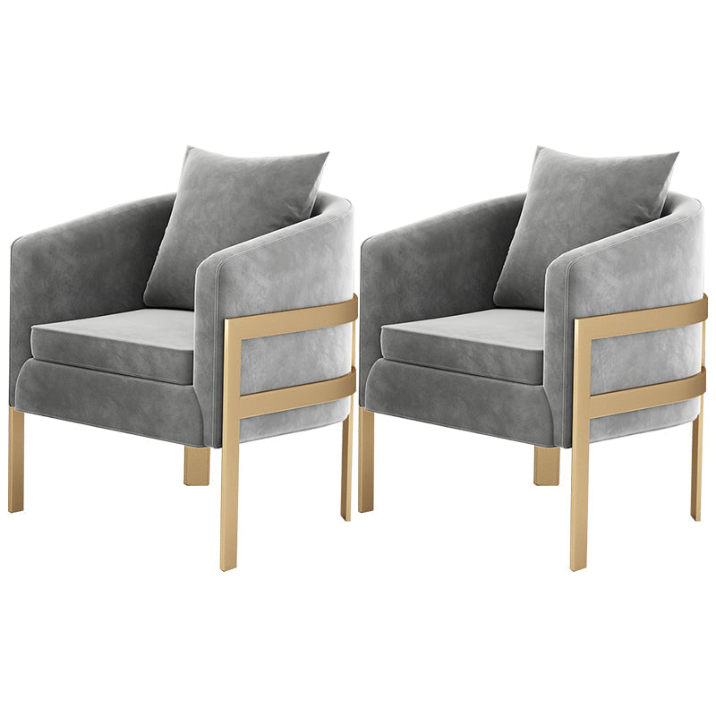 23,62 "Barrel Velvet Barrel Armes incluses pour chaise pour le salon