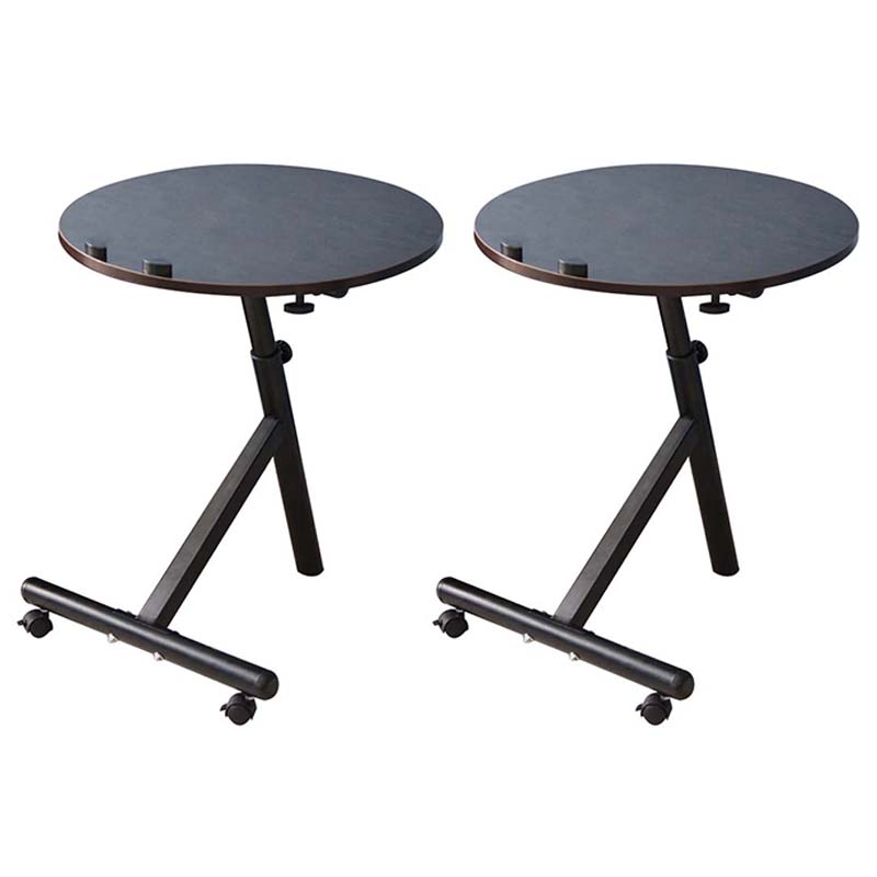 Mesa de altura lateral contemporánea mesa de deslizamiento redondo para sala de estar