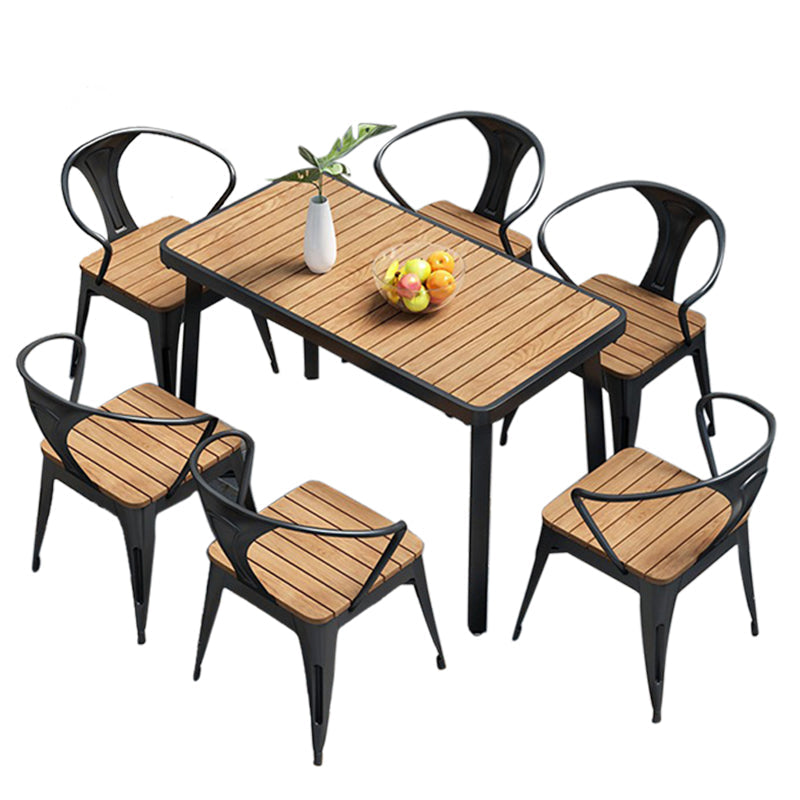 Tavolo da pranzo industriale recuperato in legno 4 gambe tavolo da pranzo senza sedia