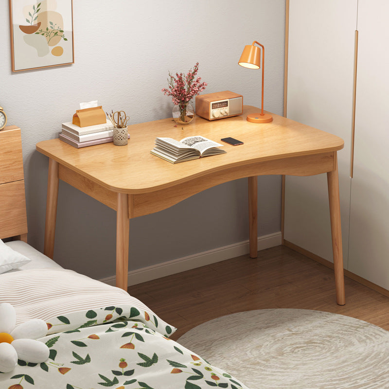 Modern & Contemporary Writing Desk Wooden Writing Desk for Bedroom Light Wood Clearhalo 'furn' 'furn_office_desk' 'Furniture' 'Office Desks' 'Office Furniture' 'office_desk' 6057687