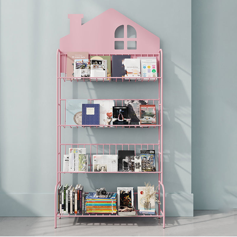 Les étagères incluent la bibliothèque 57.1 "Tall Bidret en métal vertical