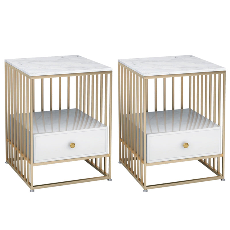 Contemporáneo de 24 "H Gabinete de cabecilla de mármol de Marfil de 24" H para dormitorio