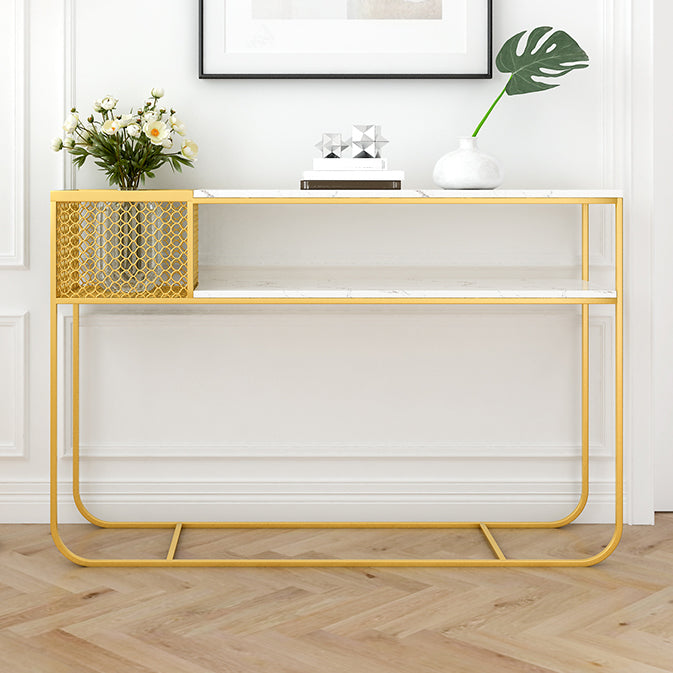 Tavolo di accento della console rettangolare moderna antica console di divano console in marmo