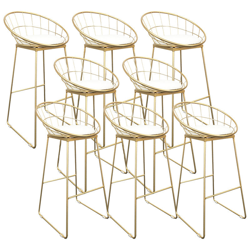 Café Scandinavian Bar-Sool Metal Bucket Backet Foot Recoust-Height-Height Tool