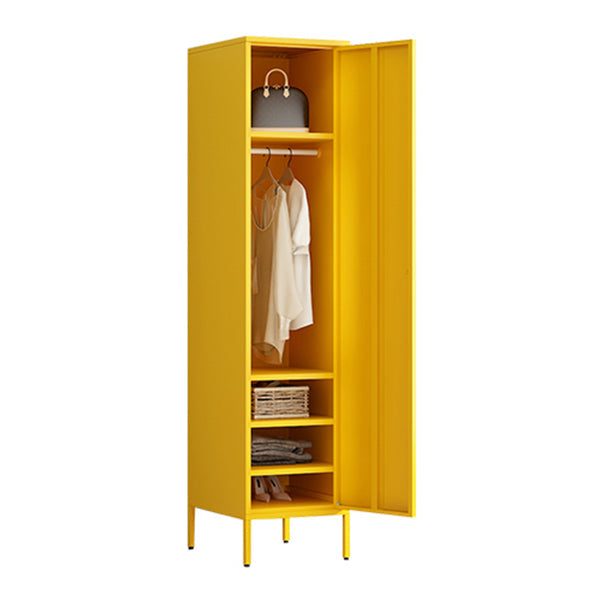 Armoire de rangement en métal moderne pour la chambre d'armoire finale mate avec porte à charnière