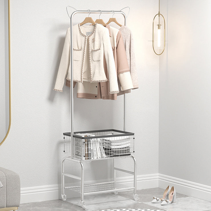 Glam metallico gancio cappotto mobile a piedi per camera da letto