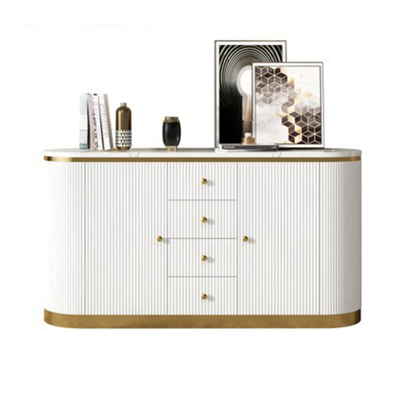Glam Buffet Sideboard a 4 cassetti e mobili a 2 porte a buffet, 16 "W x 31" H