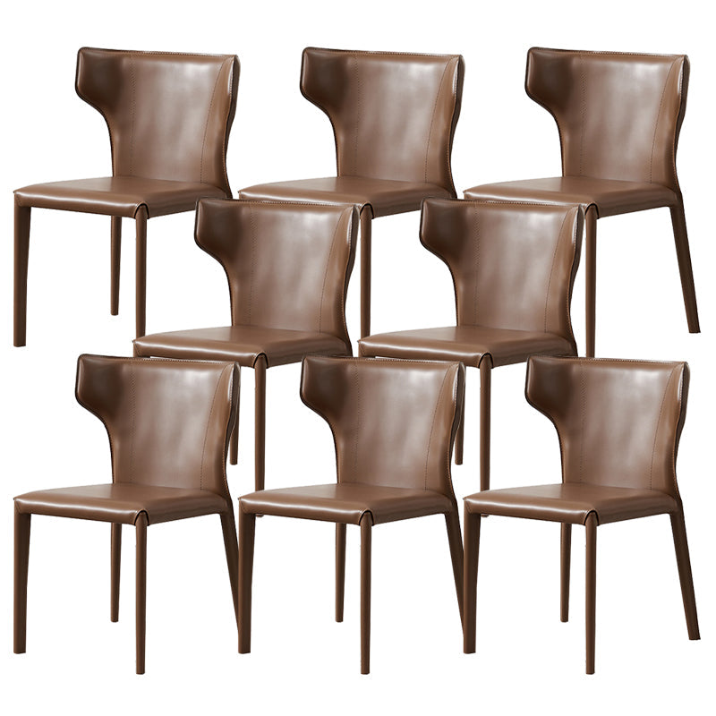 Contemporary Dining Side Chair Faux Leather Dining Chairs for Home