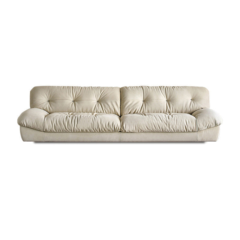 Moderner Tufted Back Sofe 31.49 "hohe Armlosen Sitzgelegenheiten in Beige