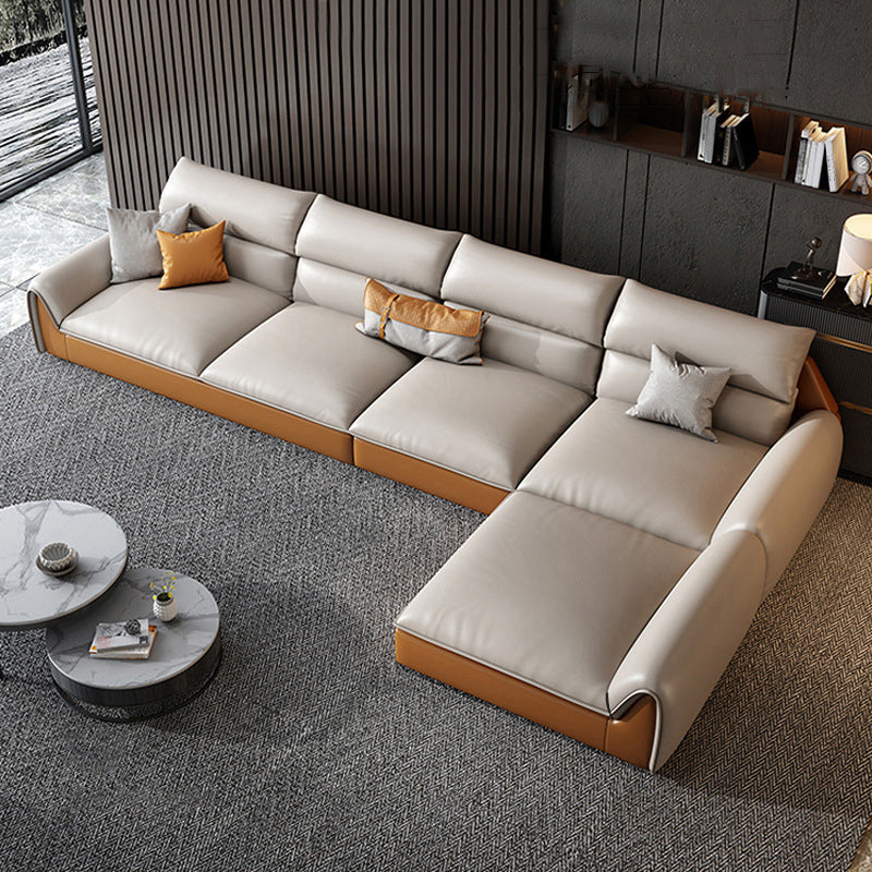 SOFA NEAPE NEAPE A 4 posti Sezione resistente alle macchie in pelle