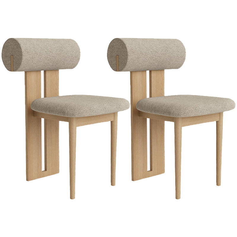 23.22 "Brede armloze stoel Solid Wood frame stoel voor woonkamer