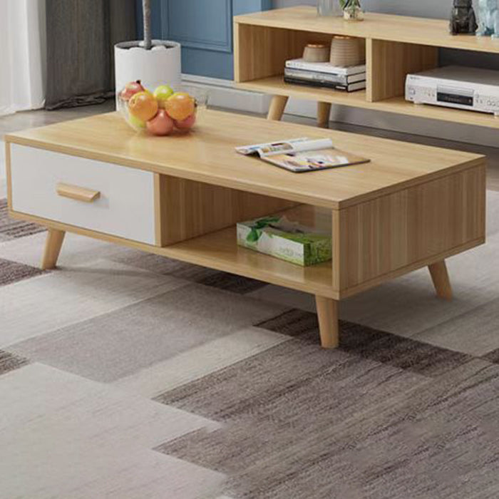 Tavolino da tavolo da cocktail in legno in stile moderno incluso 4 gambe tavolino