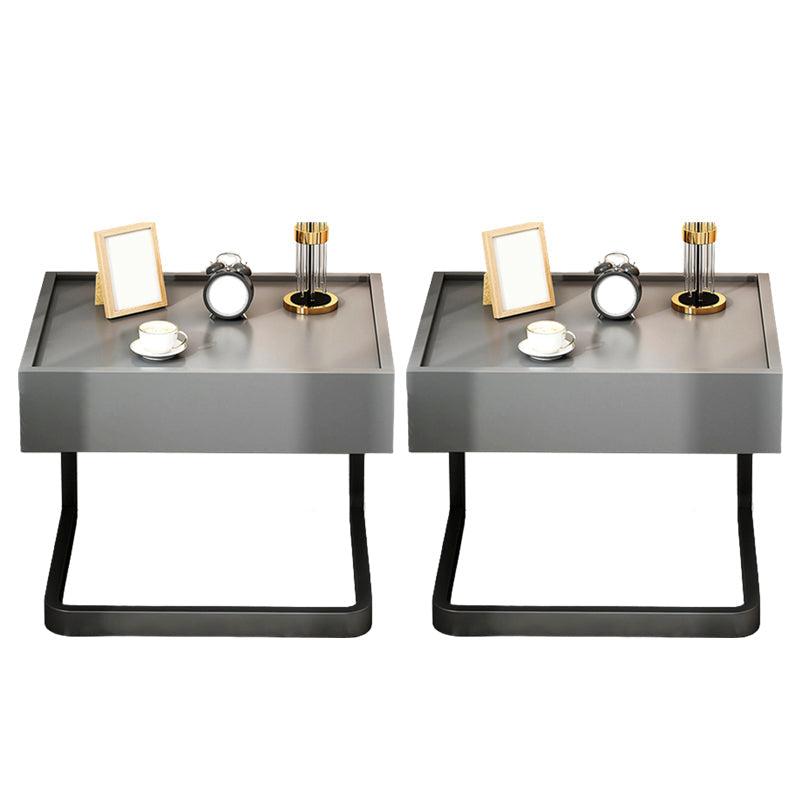 Moderno comodino da letto in legno prodotto moderno con cassetto per camera da letto