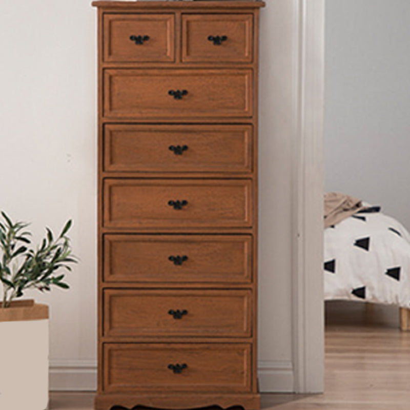 Nautical Bedroom Vertical Storage Chest Wooden Chest with Drawers