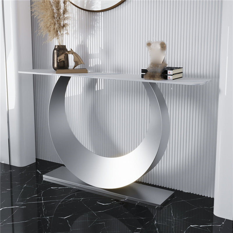 31.5 "hoge stenen accenttafel moderne krasbestendige eindtafel voor hal