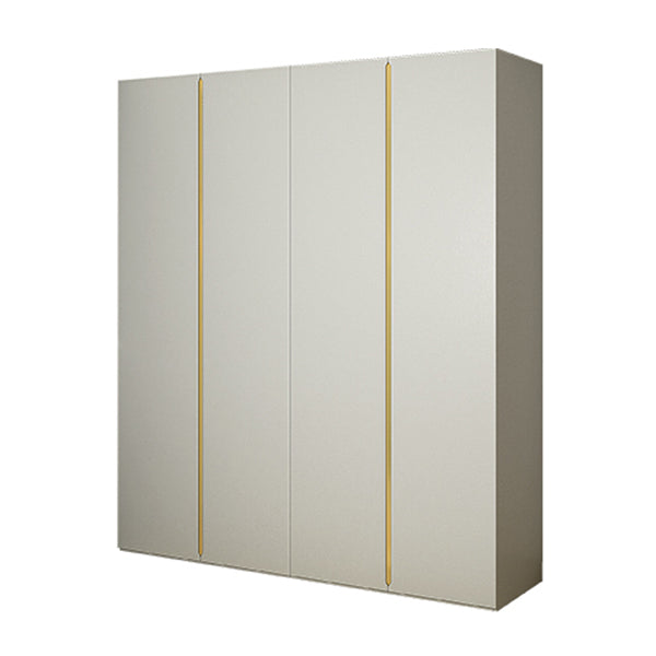 White Wooden Wardrobe Cloth Rod Included Wardrobe Closet for Home Armoires & Wardrobes Clearhalo 'Armoires & Wardrobes' 'armoires_wardrobes' 'Bedroom Furniture' 'furn' 'furn_armoires_wardrobes' 'Furniture' 6074454