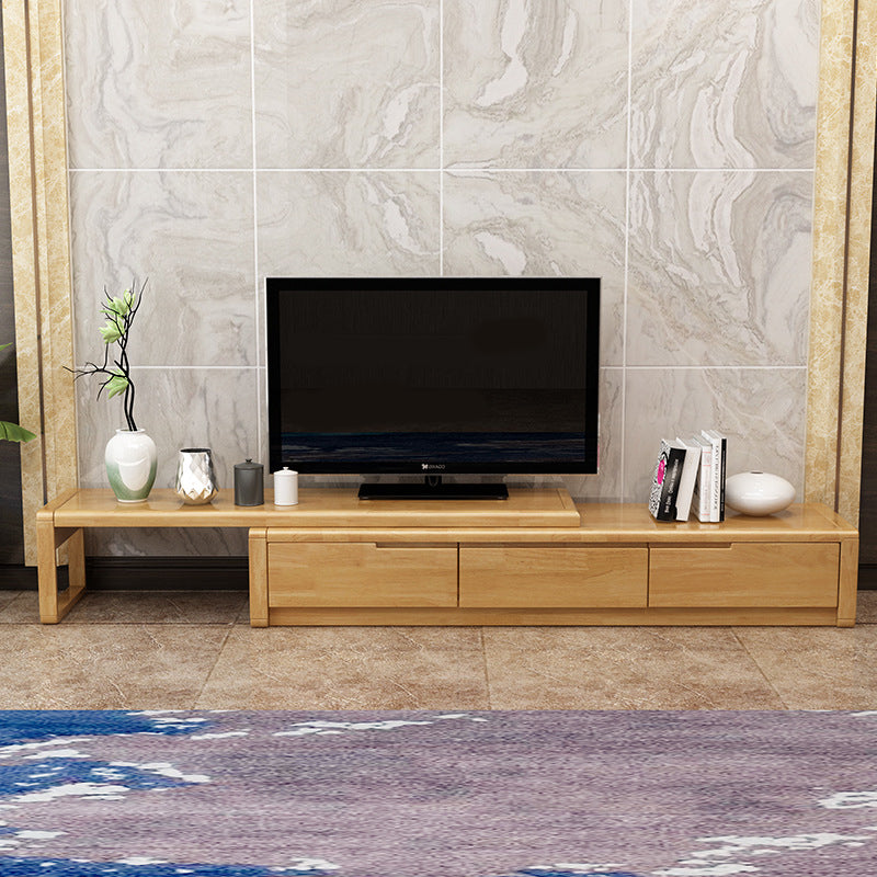 Modern Wood TV Console Open Storage TV Media Stand with Drawers for Living Room Wood Clearhalo 'furn' 'furn_tv_stands_entertainment_centers' 'Furniture' 'Living Room Furniture' 'TV Stands & Entertainment Centers' 'TV Stands & Media Storage Furniture' 'tv_stands_entertainment_centers' 6078021