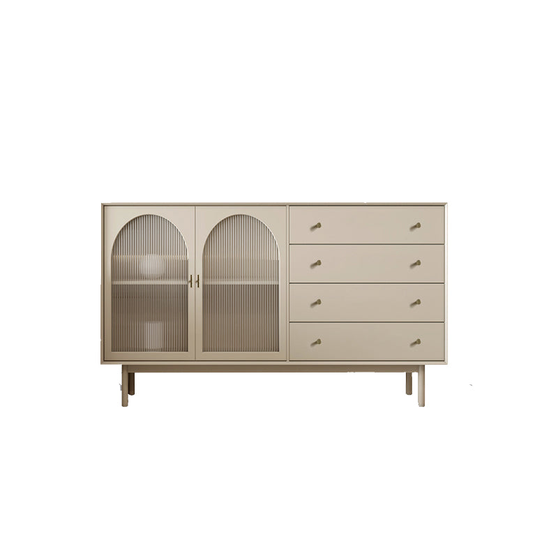 Contemporary Dining Buffet with Drawers Wood Buffet Server for Kitchen 55.1"L x 15.7"W x 41.7"H Clearhalo 'buffet_sideboard' 'Buffets & Sideboards' 'furn' 'furn_buffet_sideboard' 'Furniture' 'Kitchen & Dining Furniture' 6088093