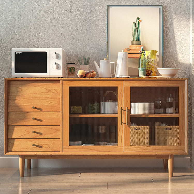 Pine Solid Wood Buffet Table Buffet Contemporary Buffet con cajones