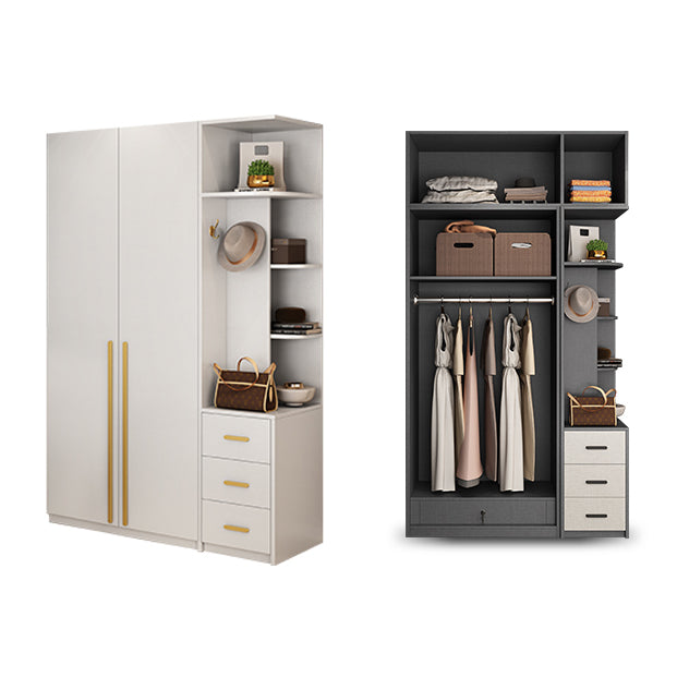 Witte kleur houten garderobe eigentijdse stijl garderobe kast voor thuis