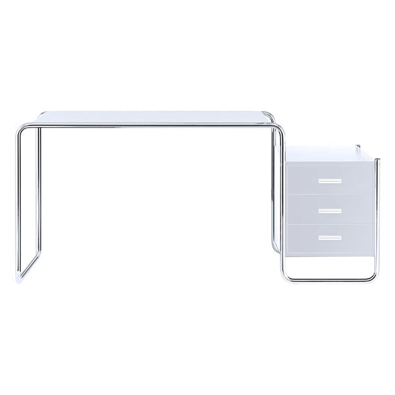 Zwart -wit kantoor bureau voetstuk houten schrijfbureau voor thuis